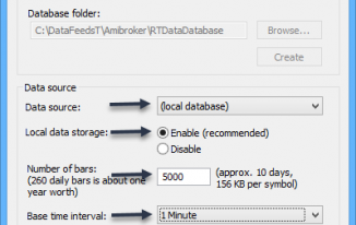 amibroker database settings